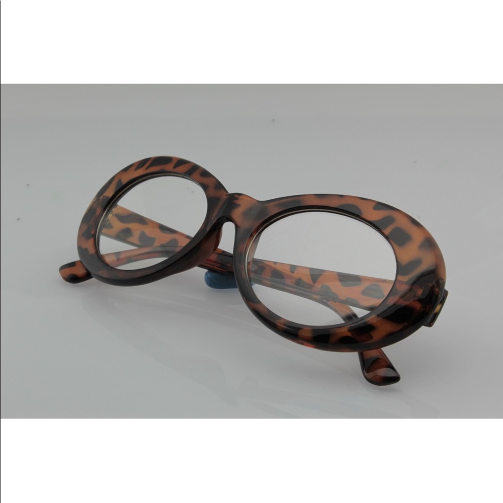 Retro Oval Sunglasses Tapered Arms round lenses - Picture 3 of 6